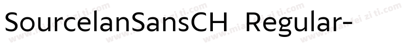 SourcelanSansCH  Regular字体转换